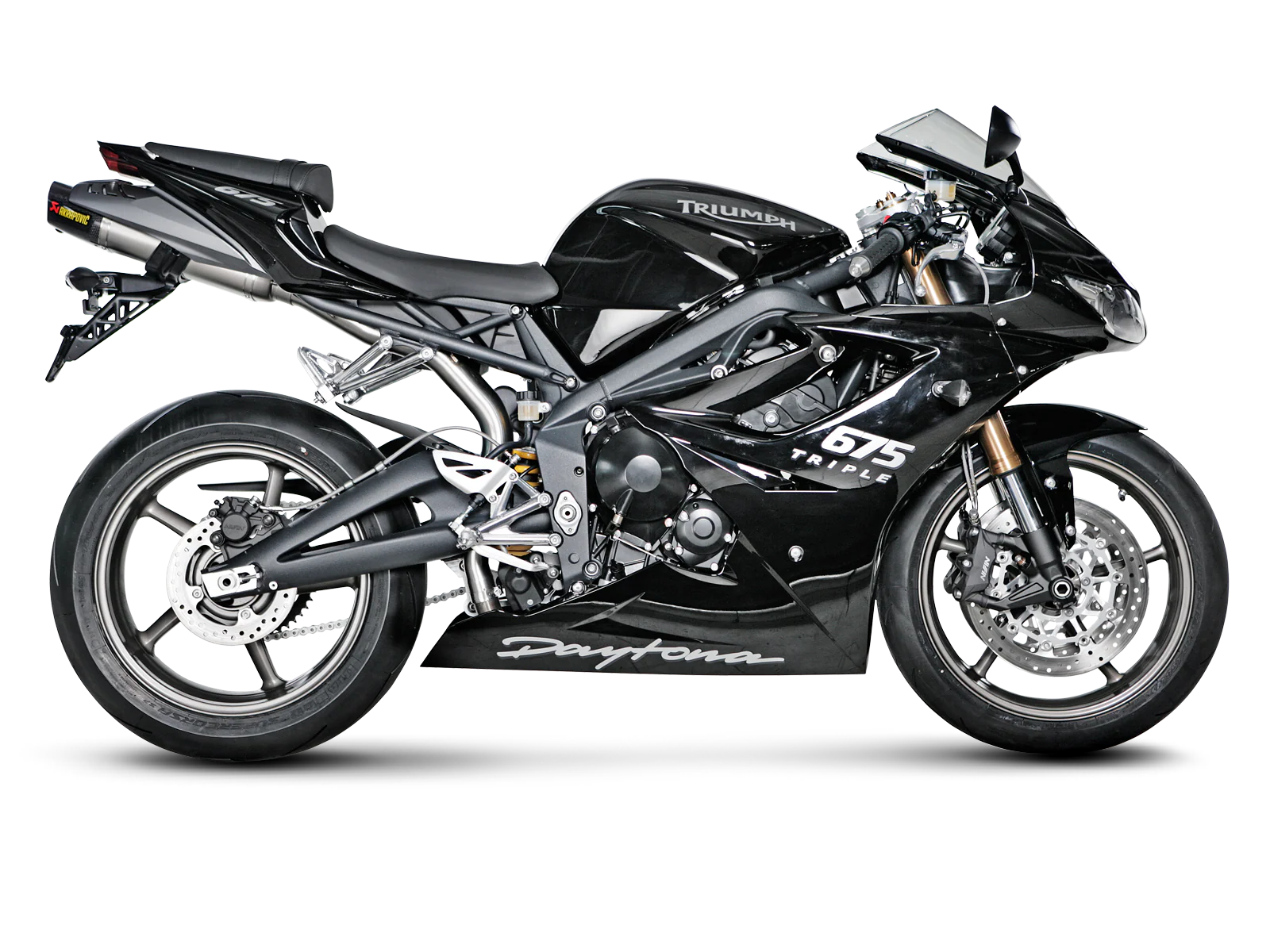 Akrapovic Slip-On Exhaust Triumph Daytona 675 / 675R 2006-2012 - Image 2