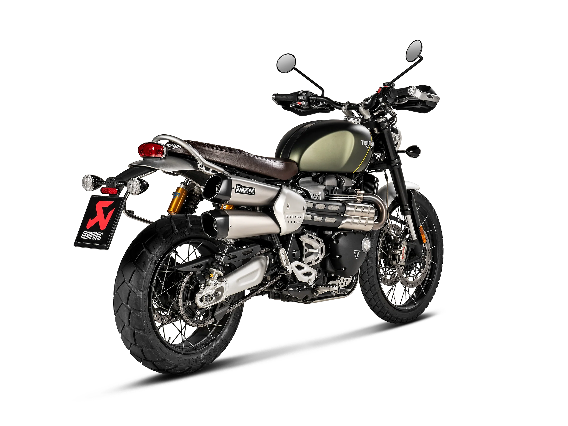Akrapovic Slip-On Exhaust Triumph Scrambler 1200 XC / EX 2019-2020 - Image 2