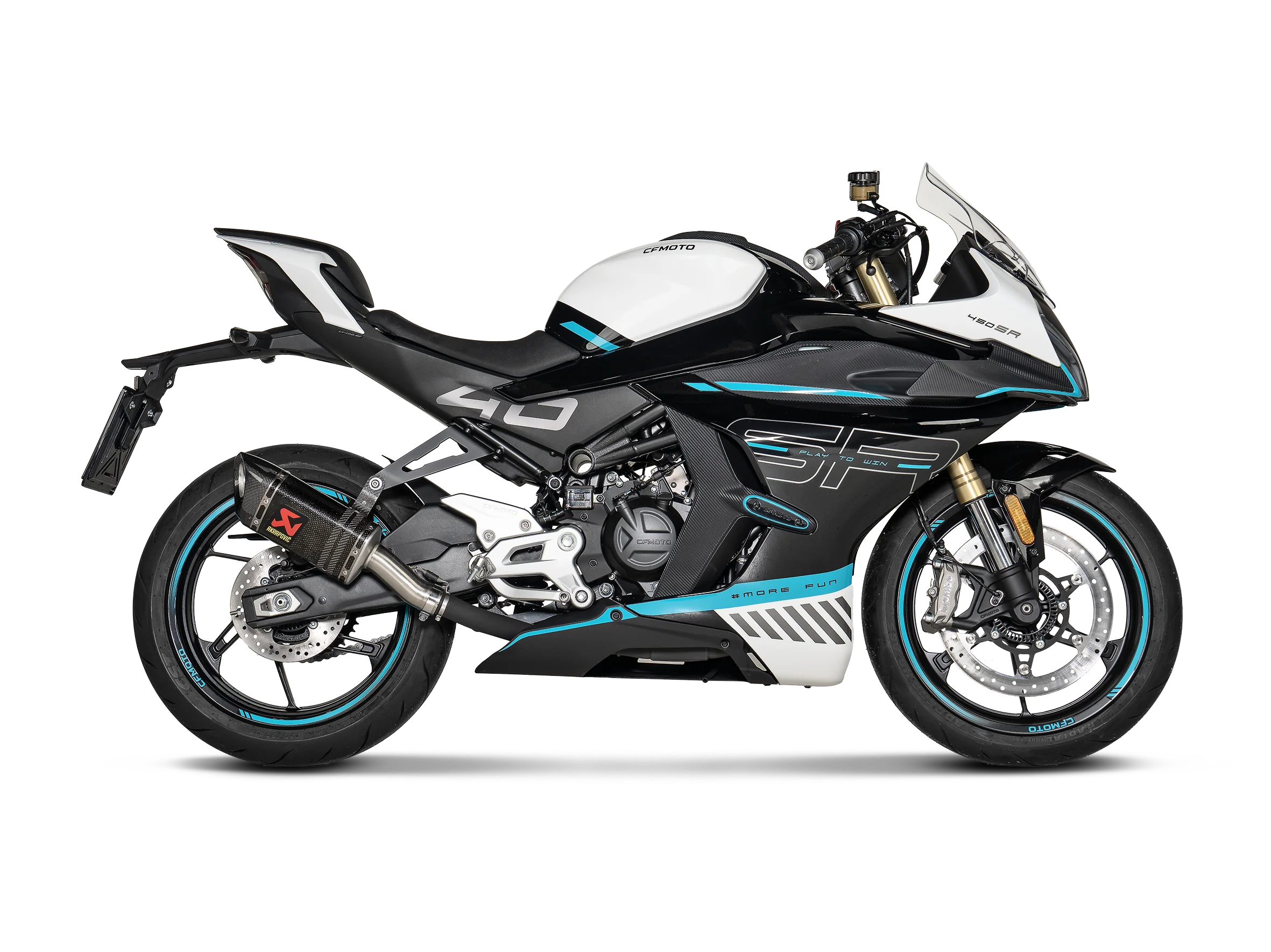Akrapovic Slip-On Exhausts CFMOTO 450SR / 450NK 2024-2026 - Image 2
