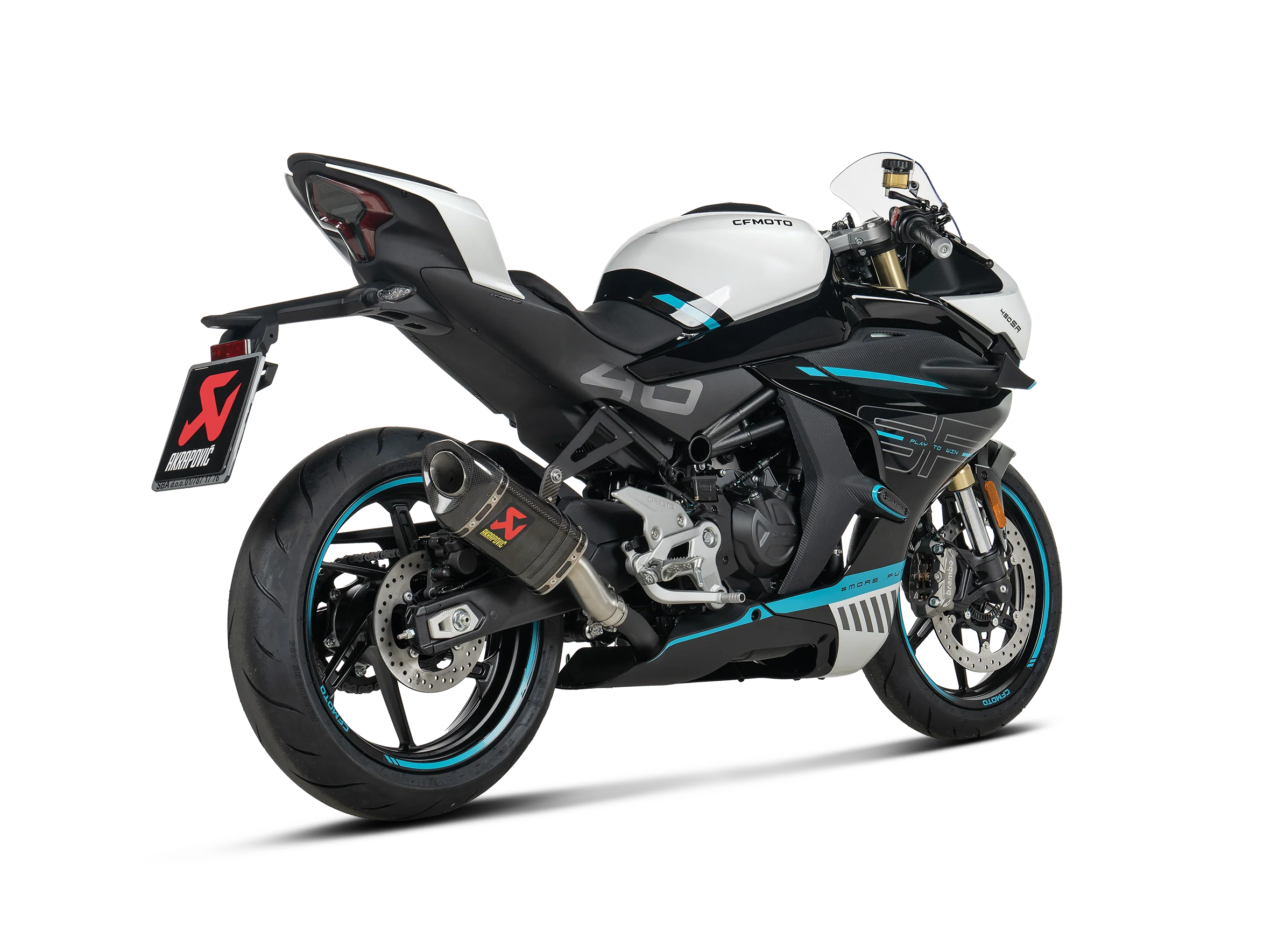 Akrapovic Slip-On Exhausts CFMOTO 450SR / 450NK 2024-2026 - Image 3