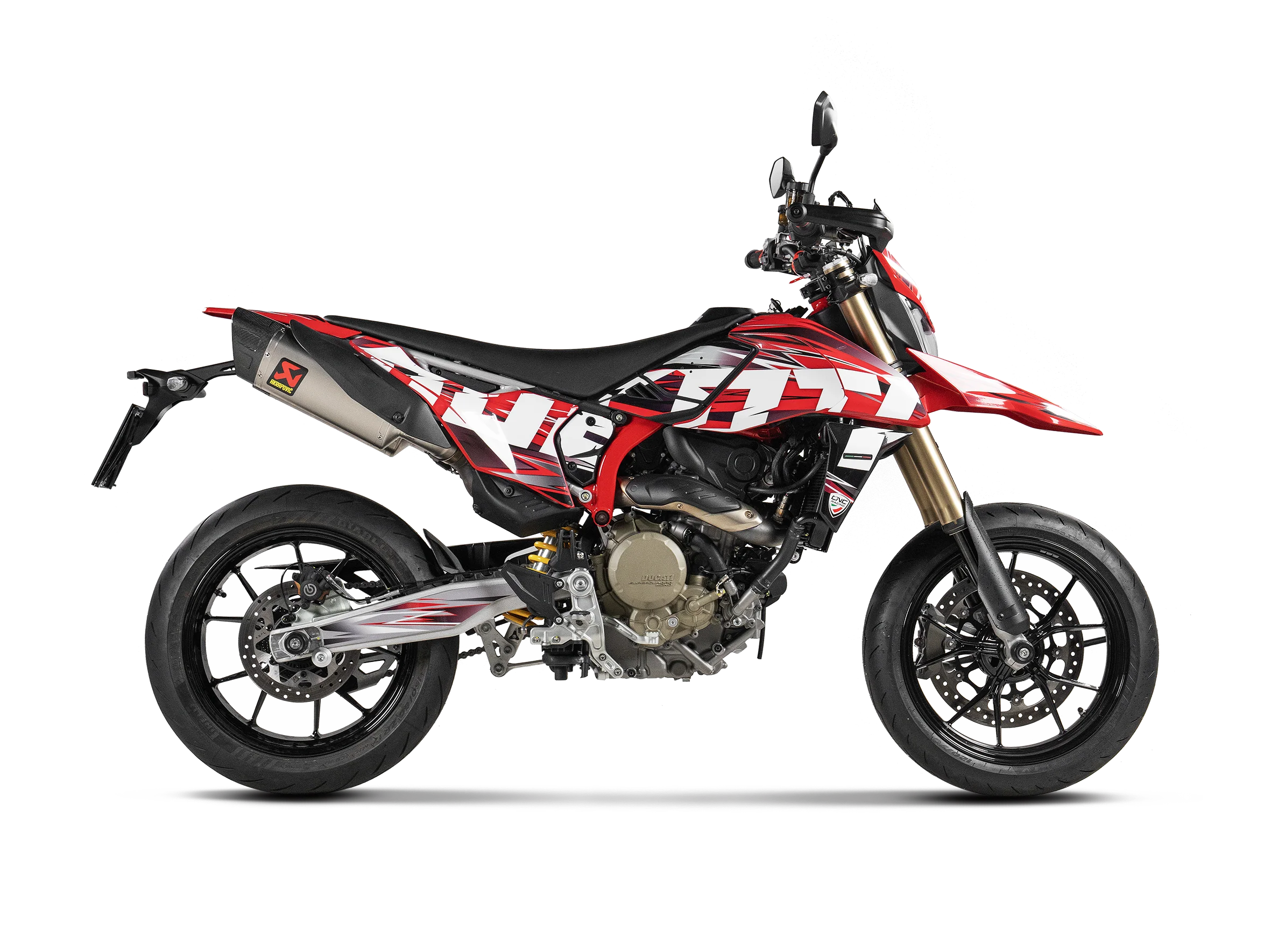 Akrapovic Slip-On Exhausts Ducati Hypermotard 698 Mono / RVE 2024-2026 - Image 2