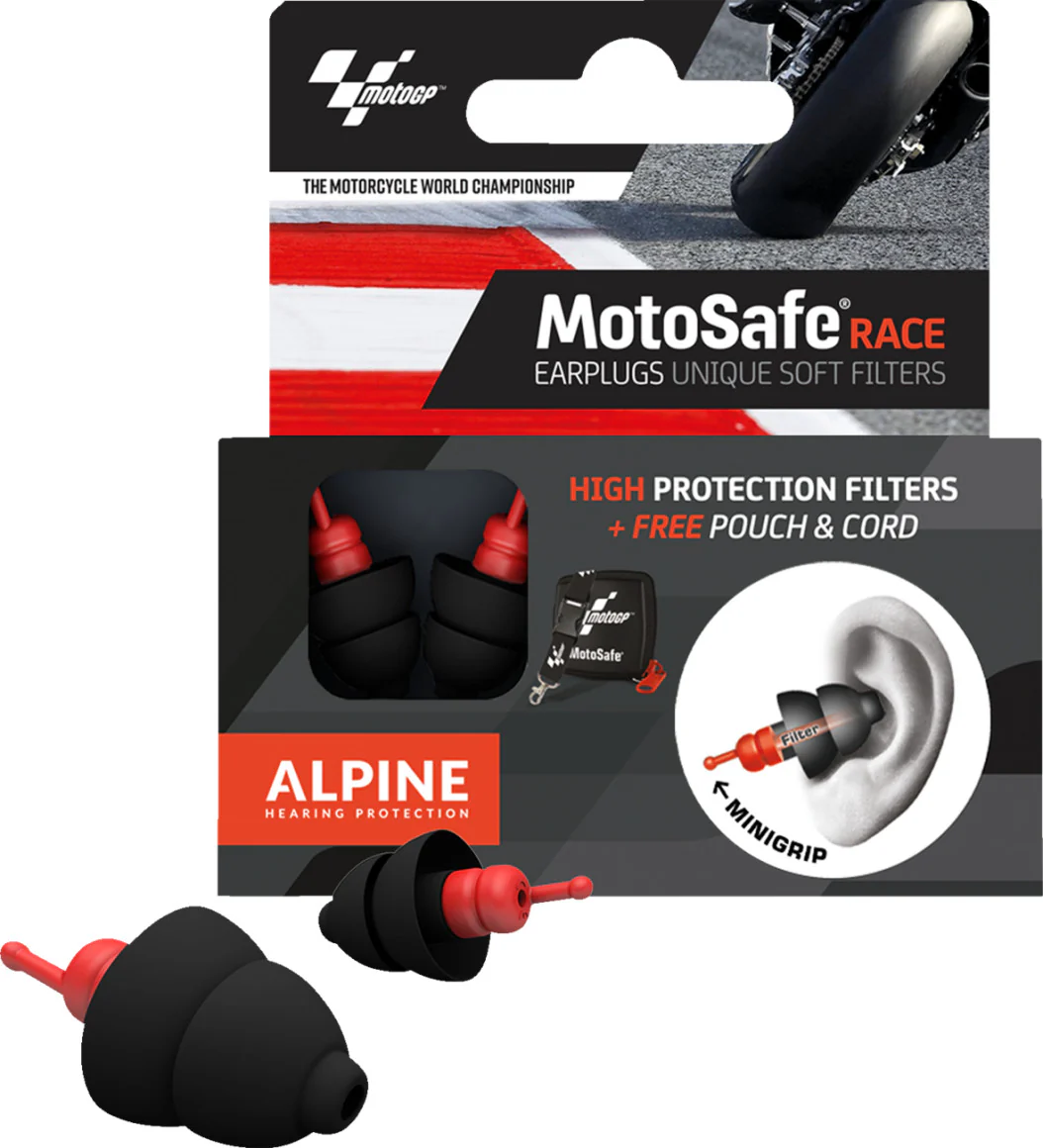 Alpine Hearing Protection MotoGP MotoSafe Race Earplugs