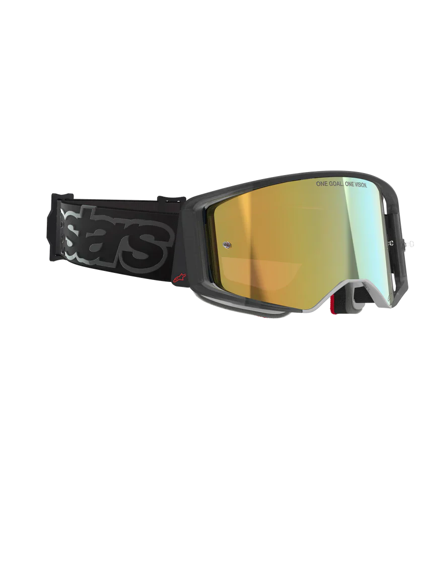 Alpinestars Supertech Vision Goggle - Vista - Black - Gold Mirror Lens - Image 3