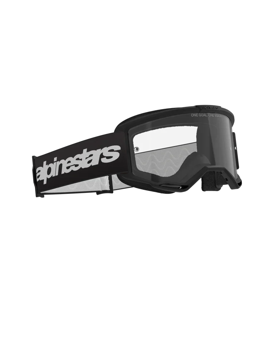 Alpinestars Vision 3 Goggle - Wordmark - Black - Clear Lens - Image 3