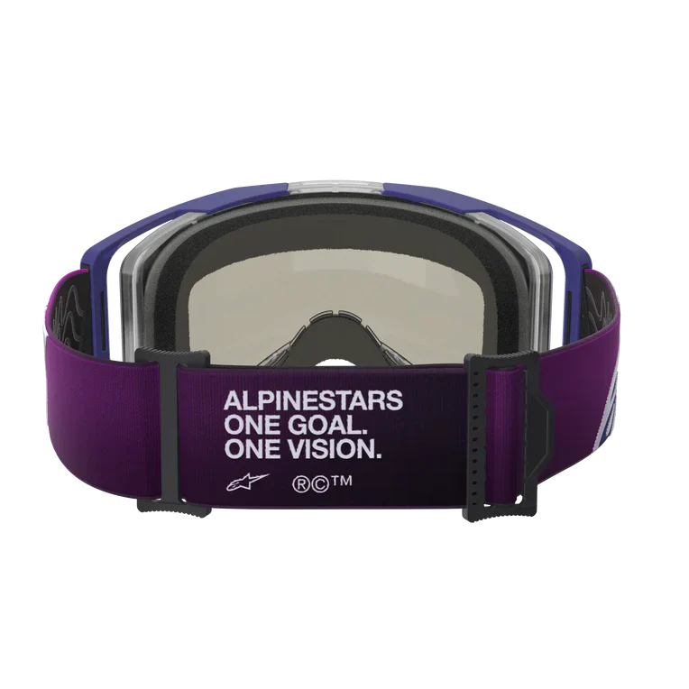 Alpinestars Vision 8 Goggle - Corp - Purple/Light Gray - Silver Mirror Lens - Image 4