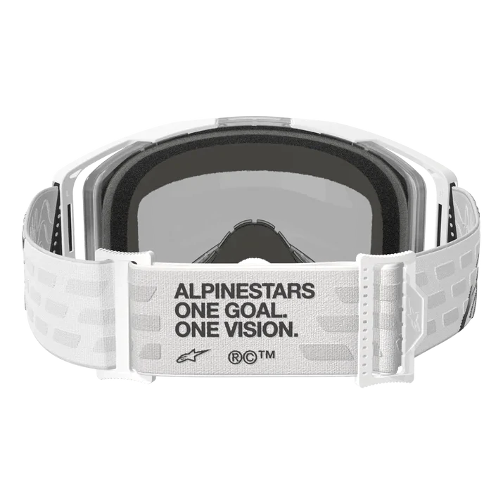 Alpinestars Vision 8 Goggle - Corp - White - Silver Mirror Lens - Image 4
