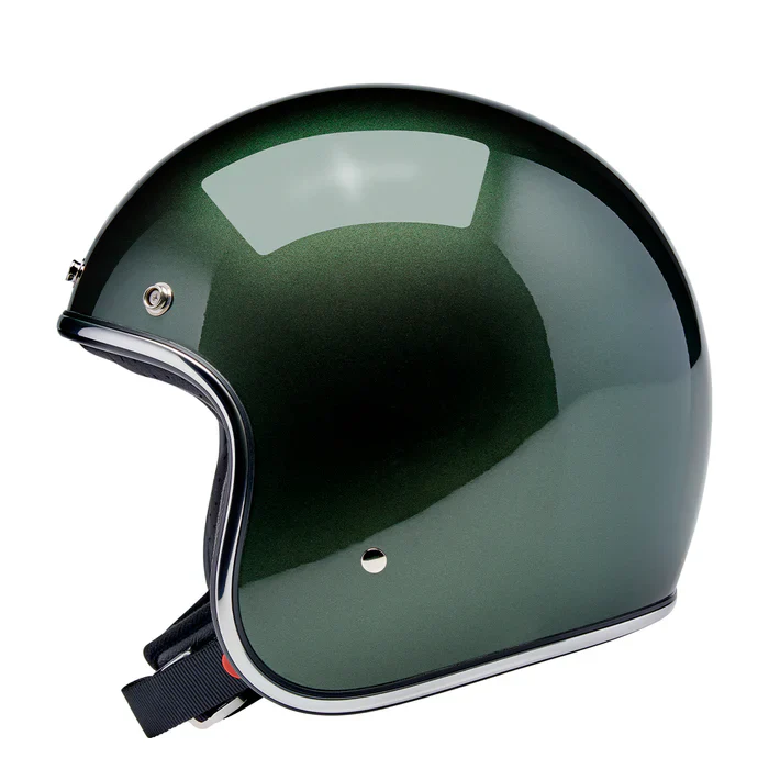 Biltwell Bonanza Metallic Sierra Green Helmet - Image 3