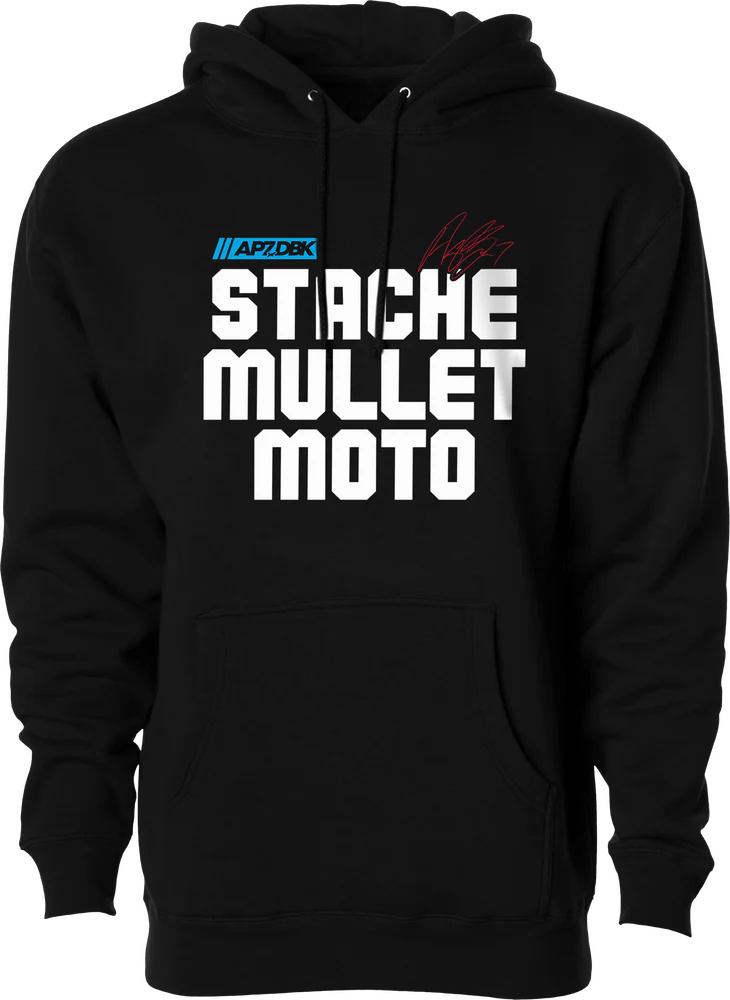 DBK Stache Mullet Moto Hoodie - Image 2