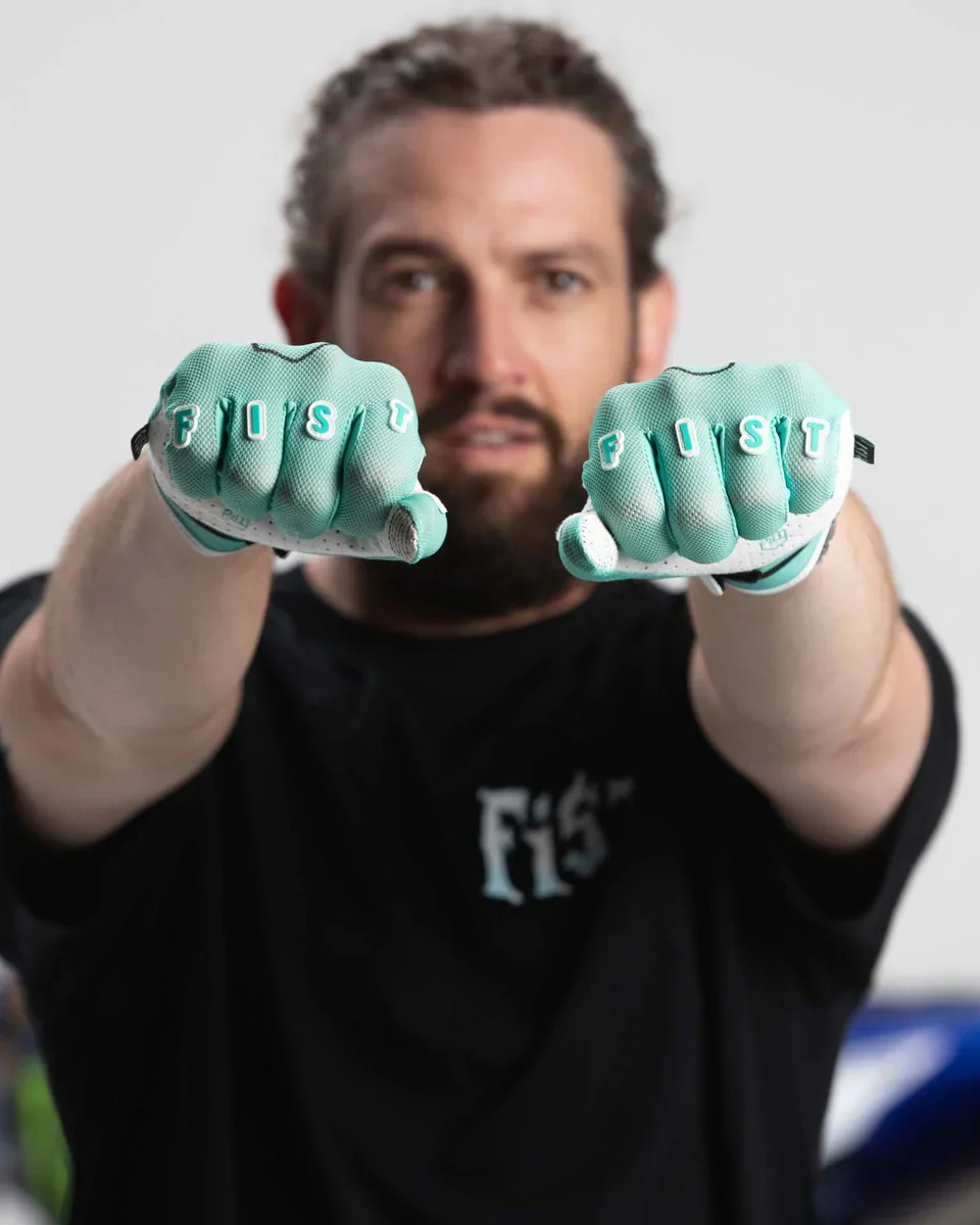 Fist Handwear Breezer Ruthless Teal Staple Hot Weather Gloves - Image 5