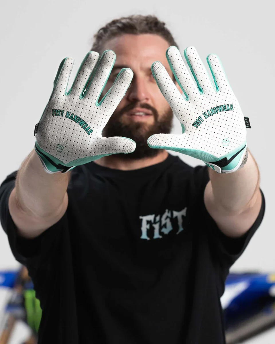 Fist Handwear Breezer Ruthless Teal Staple Hot Weather Gloves - Image 6