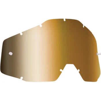 FMF Goggle Standard Replacement Lens True Gold Mirror