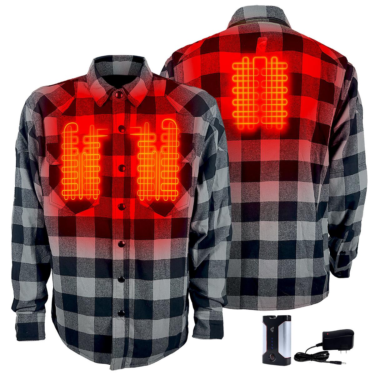 Gerbing 7 V Battery Heated Flannel Shirt - Image 3