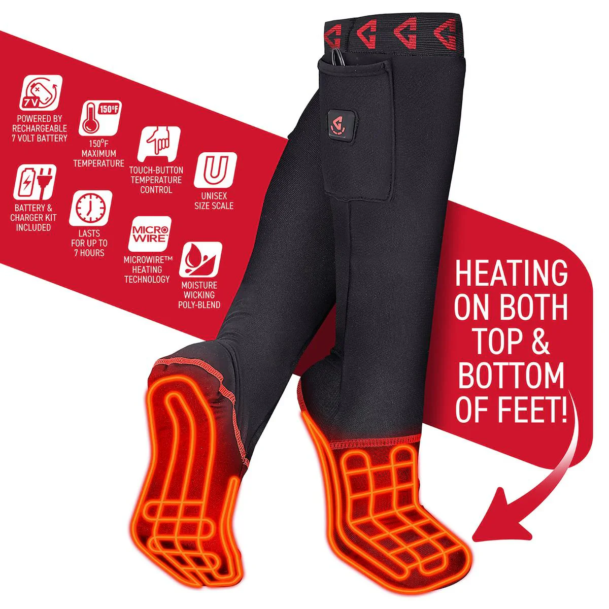Gerbing 7V Battery Heated Sock Liner - Image 4