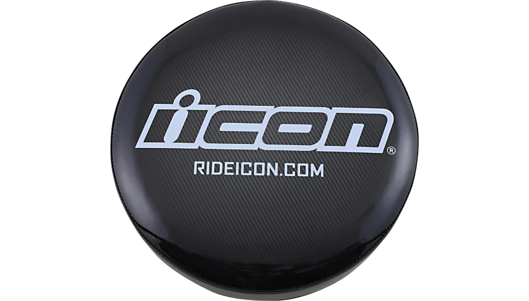 Icon Black Logo Barstool Topper