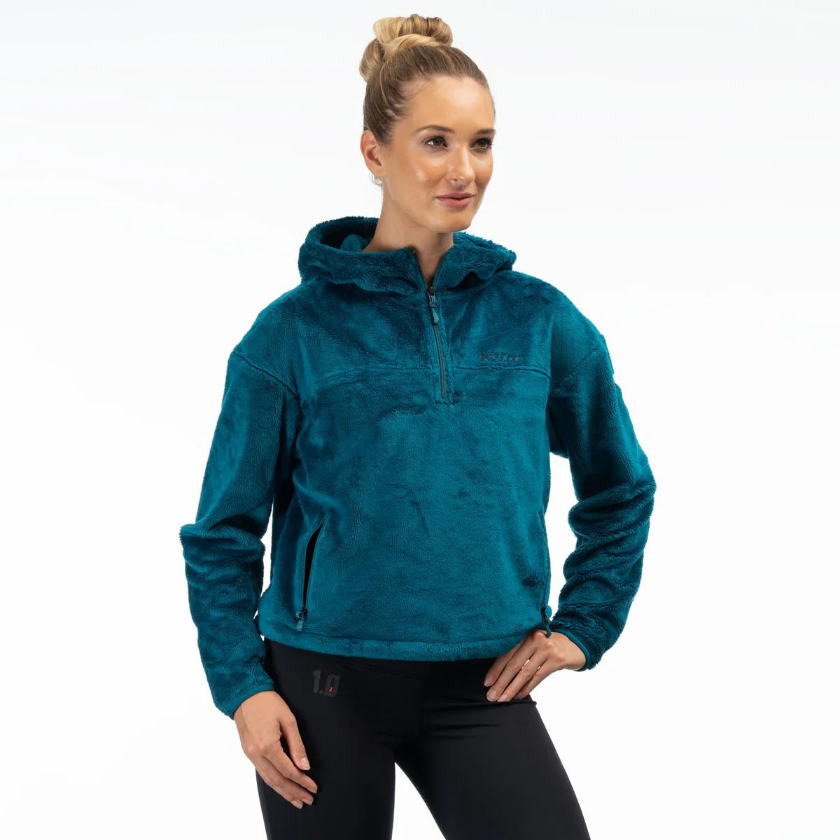 Klim Cascade 1/4 Zip Crop Hoodie for Women - Image 2