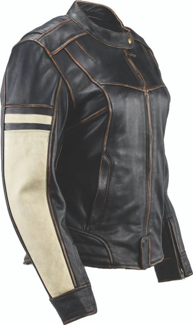 Kuryakyn Leather By River Road Dame Vintage Leather Jacket for Women - Image 5
