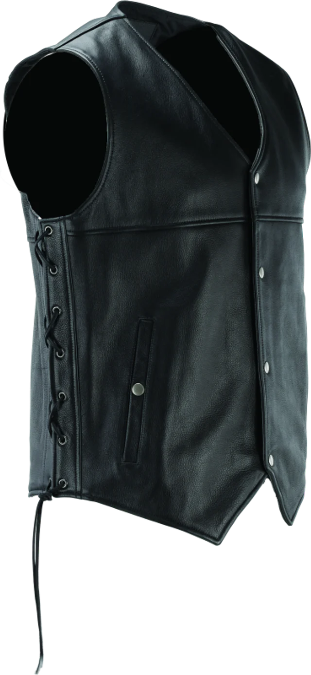 Kuryakyn Leather By River Road Old Skool Leather Vest - Image 3