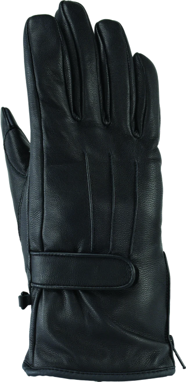 Kuryakyn Leather By River Road Taos Cold Weather Gloves Black for Women