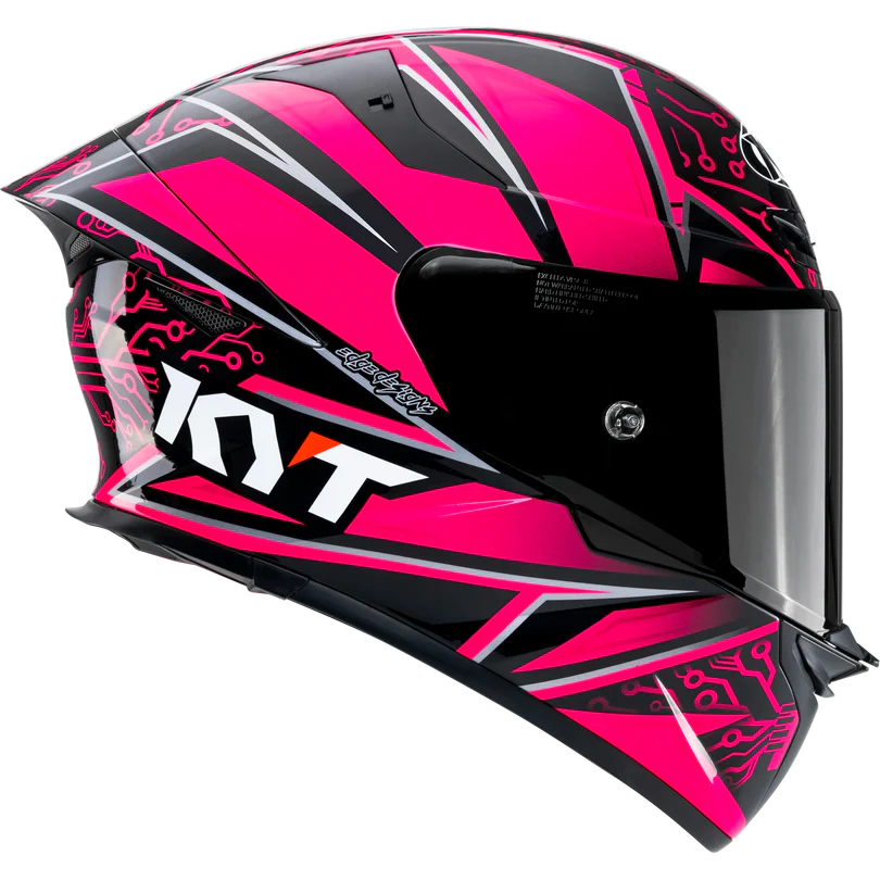 KYT TT Revo Hyper Pink Special Edition Helmet - Image 5