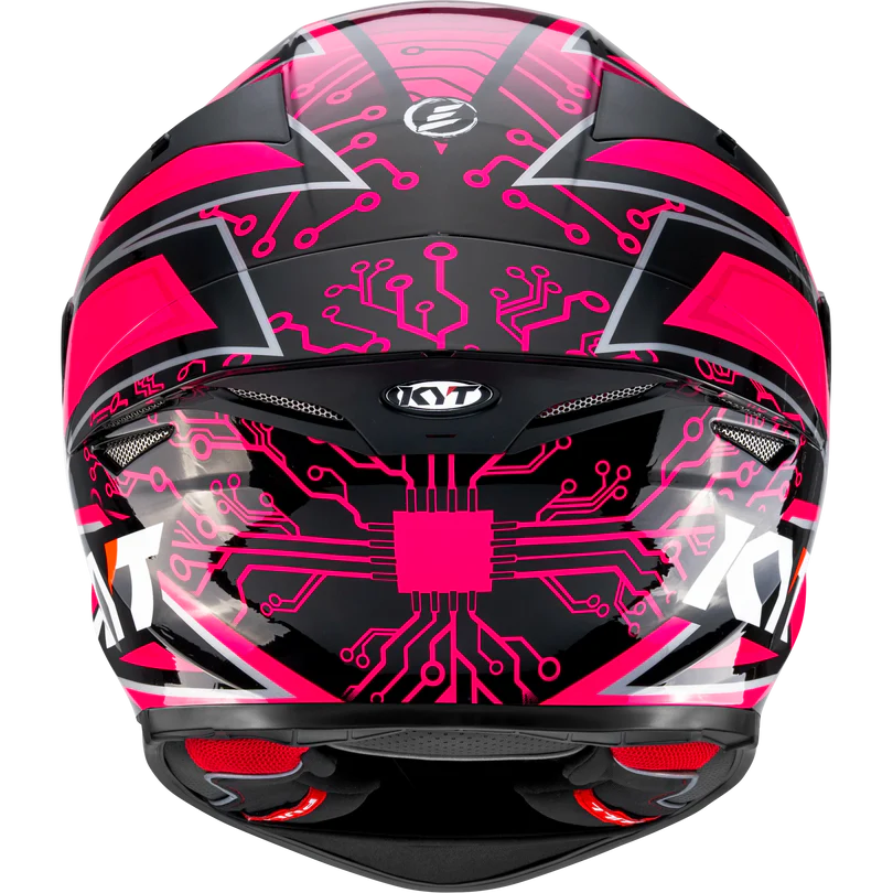 KYT TT Revo Hyper Pink Special Edition Helmet - Image 7