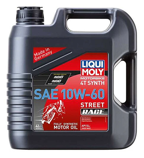 Liqui Moly 4T Synthetic Street Race Engine Oil - 10W-60 - Image 2
