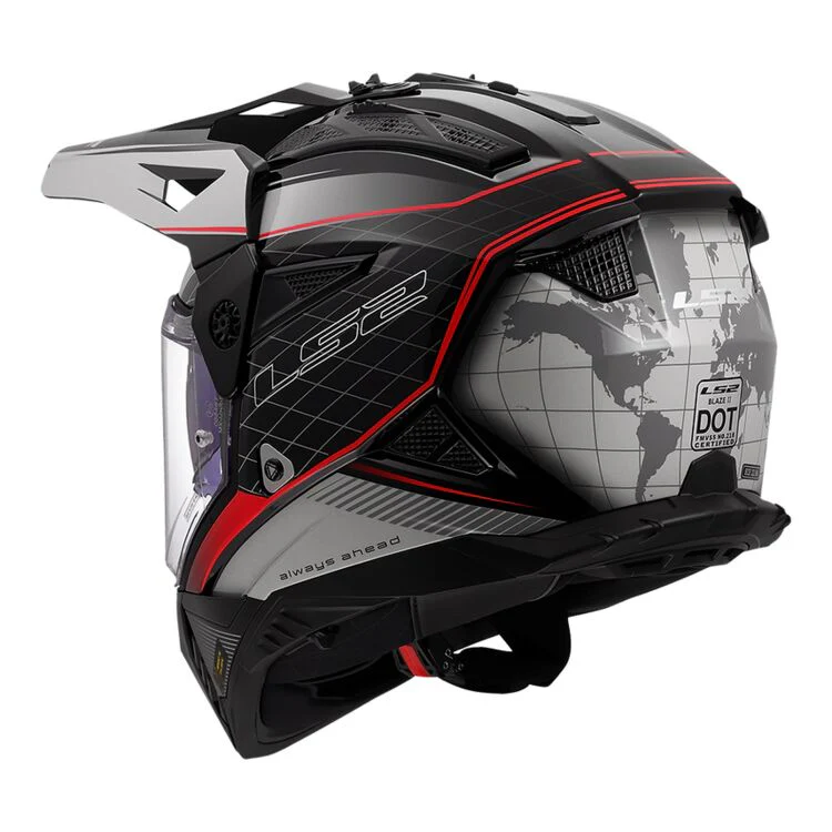 LS2 Blaze II 100th Meridian Adventure Helmet W/ SunShield - Image 5