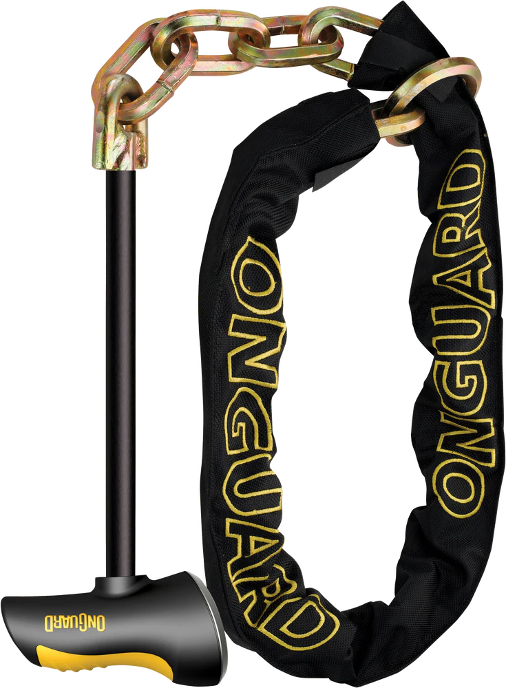 OnGuard Locks 8017LPT Chain Lock With X2 Steel Rod Lock ~ 57-98029; Black, Size One Size (BLKOS)