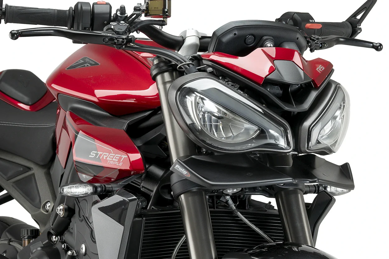 Puig Naked Front Spoilers Triumph Speed Triple 1200 RS / Street Triple 765 R / RS 2021-2025 - Image 2