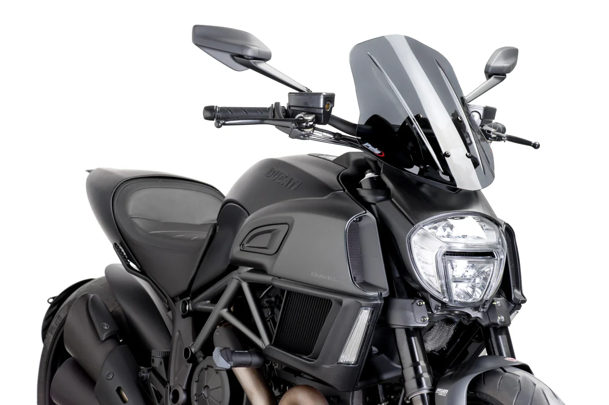 Puig Touring Naked New Generation Windscreen Ducati Diavel 2014-2018 - Image 2
