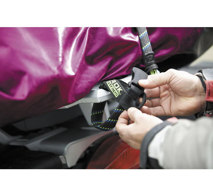 Rok Straps Stretch Strap 100585 ~ 2014-006; Black w/ Reflective Strips, 42" (BRF42) - Image 3