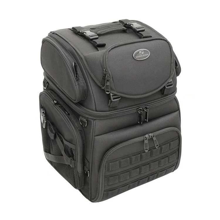 Saddlemen BR3400 Tactical Sissy Bar Bag ~ 3515-0202; Black, Size One Size (BLKOS)