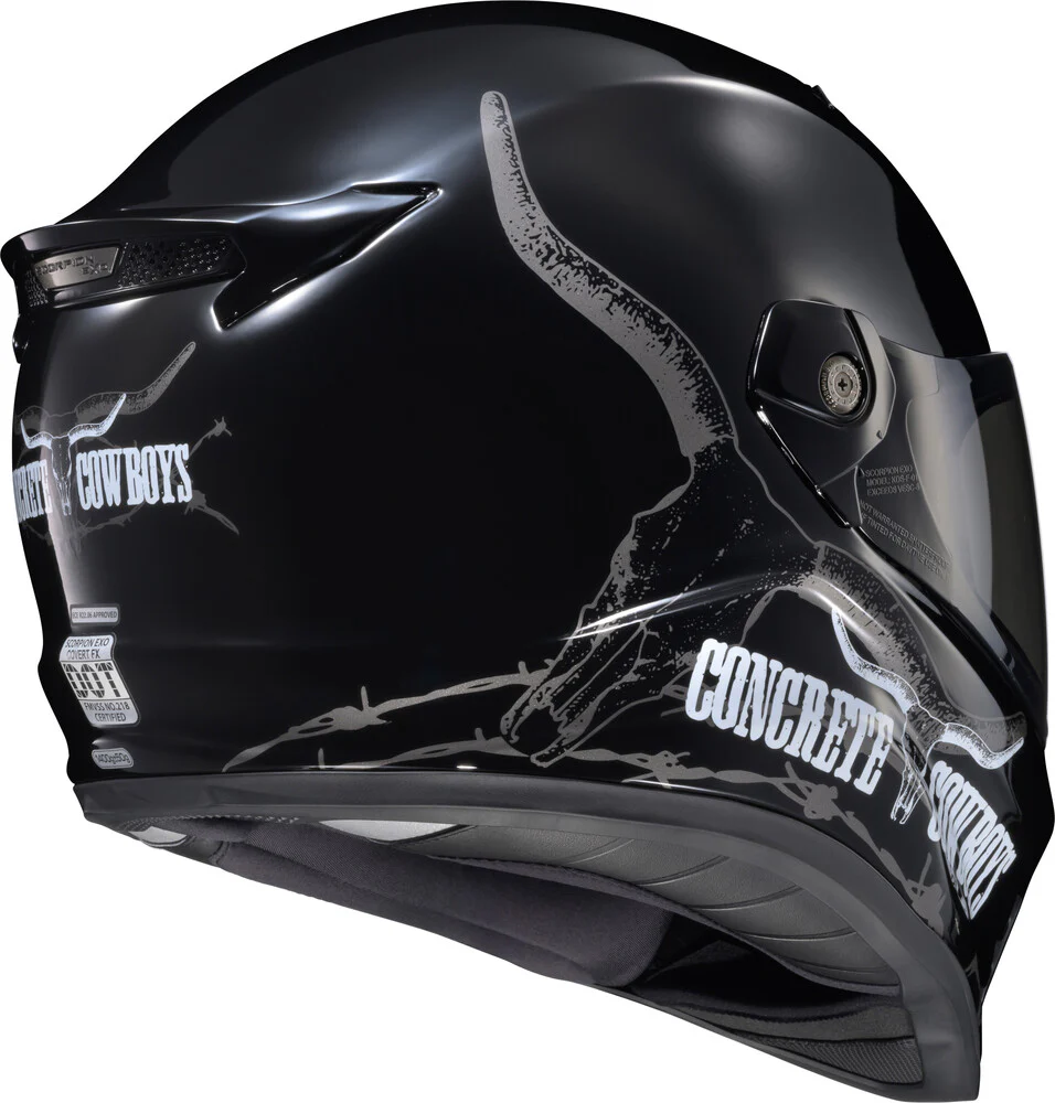 Scorpion Covert FX Concrete Cowboys Helmet - Image 3
