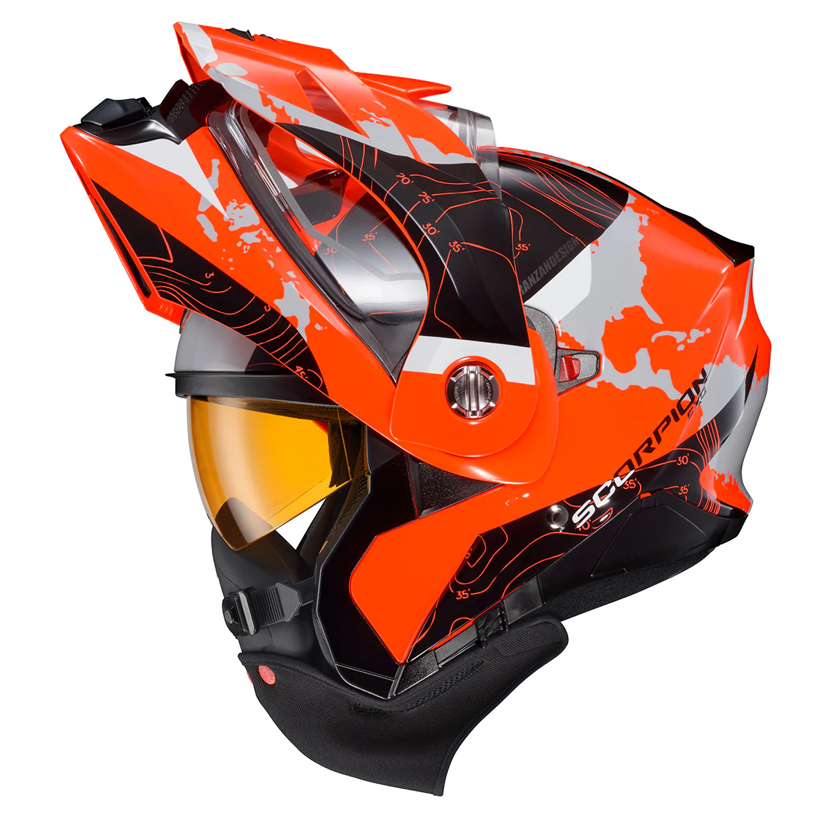 Scorpion EXO-AT960 Topographic Helmet with Dual Pane Shield - Image 2