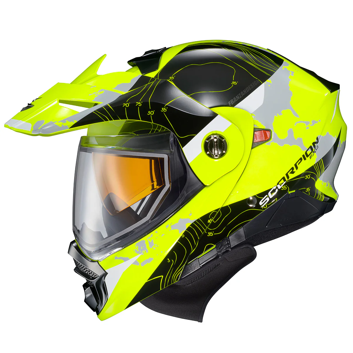 Scorpion EXO-AT960 Topographic Helmet with Electric Shield - Image 4