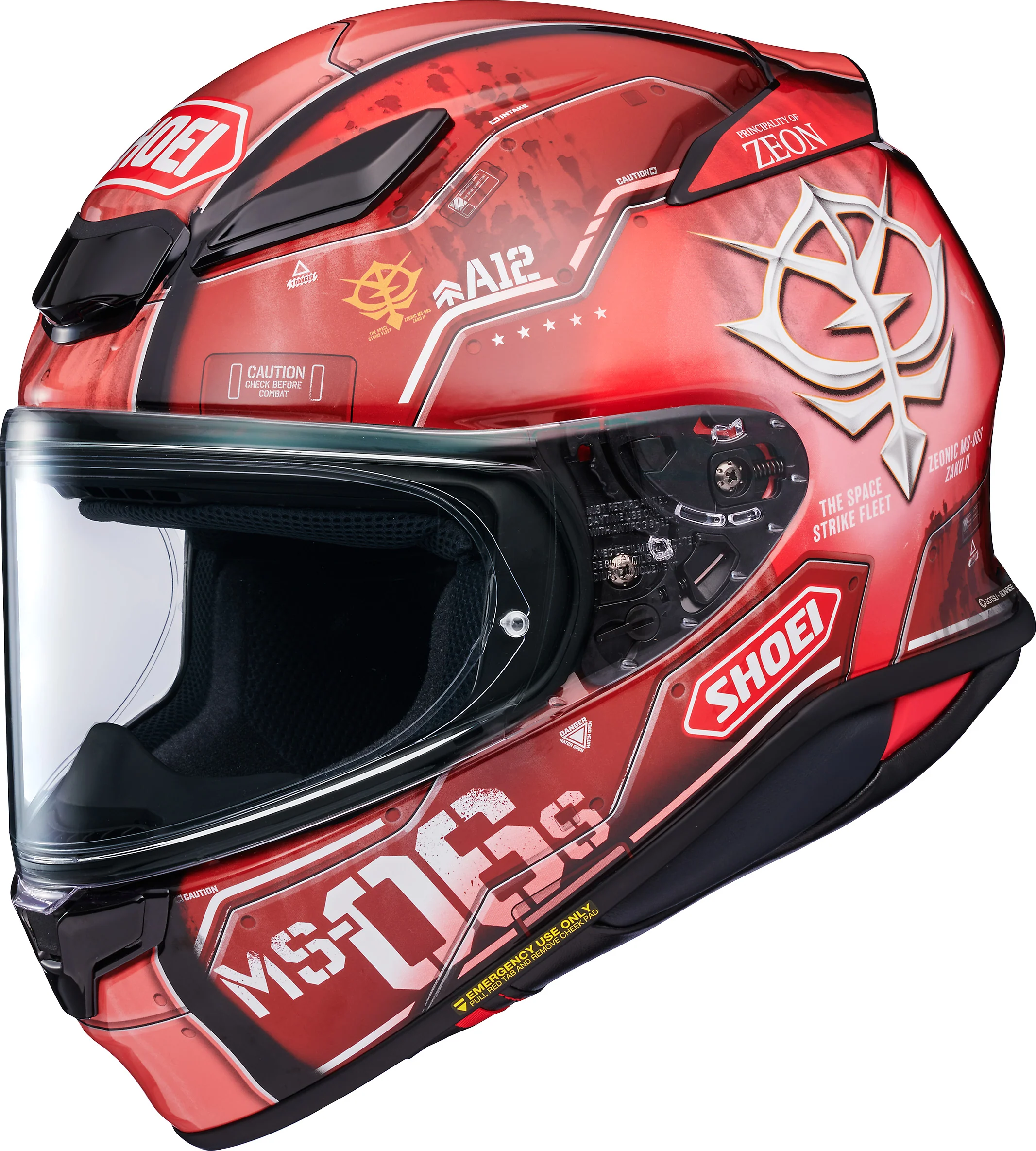 Shoei RF-1400 MS-06S Chars Zaku II Helmet ~ Medium, Large, Or XL Only