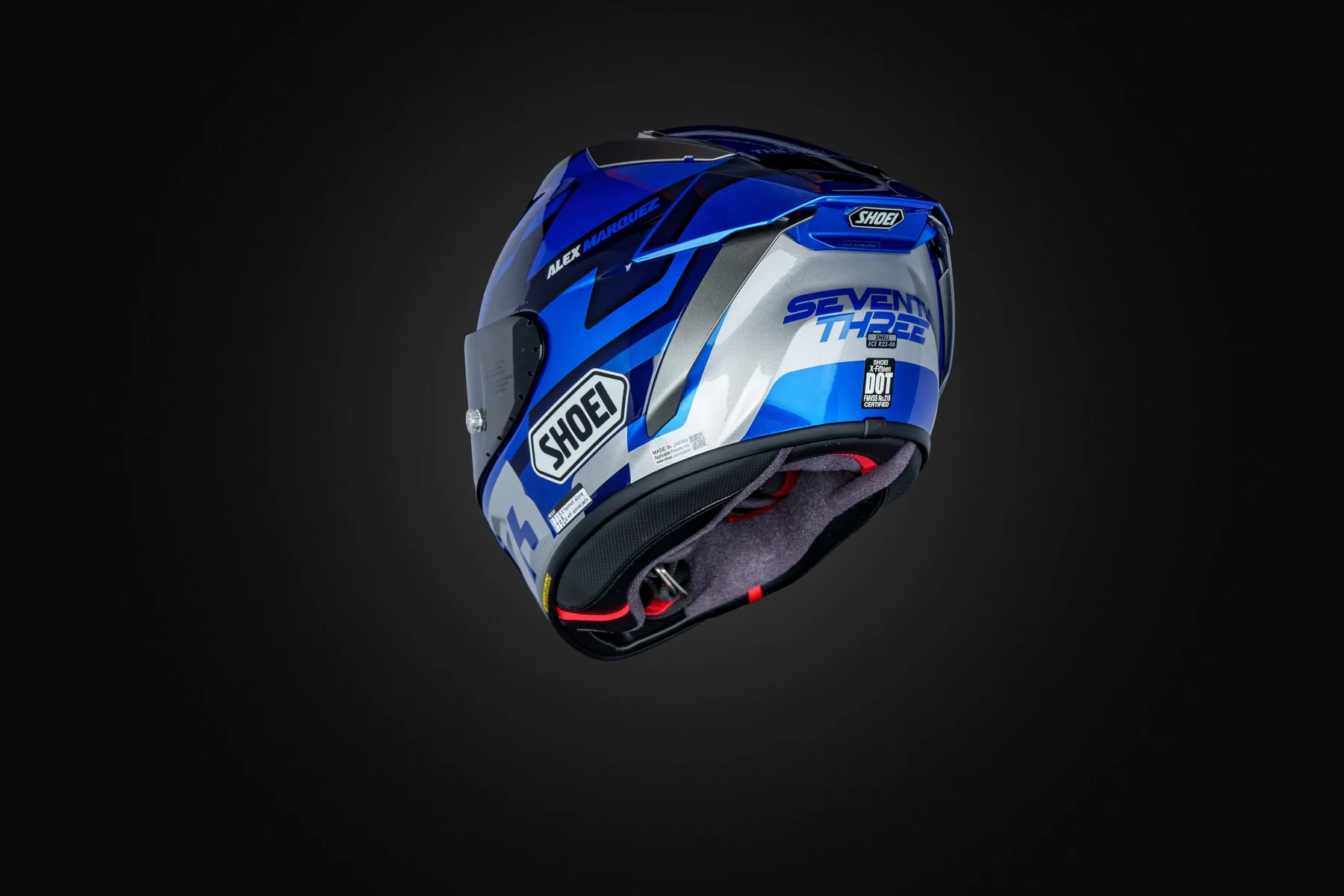 Shoei X-15 Alex Marquez 73 V3 Helmet - Image 7