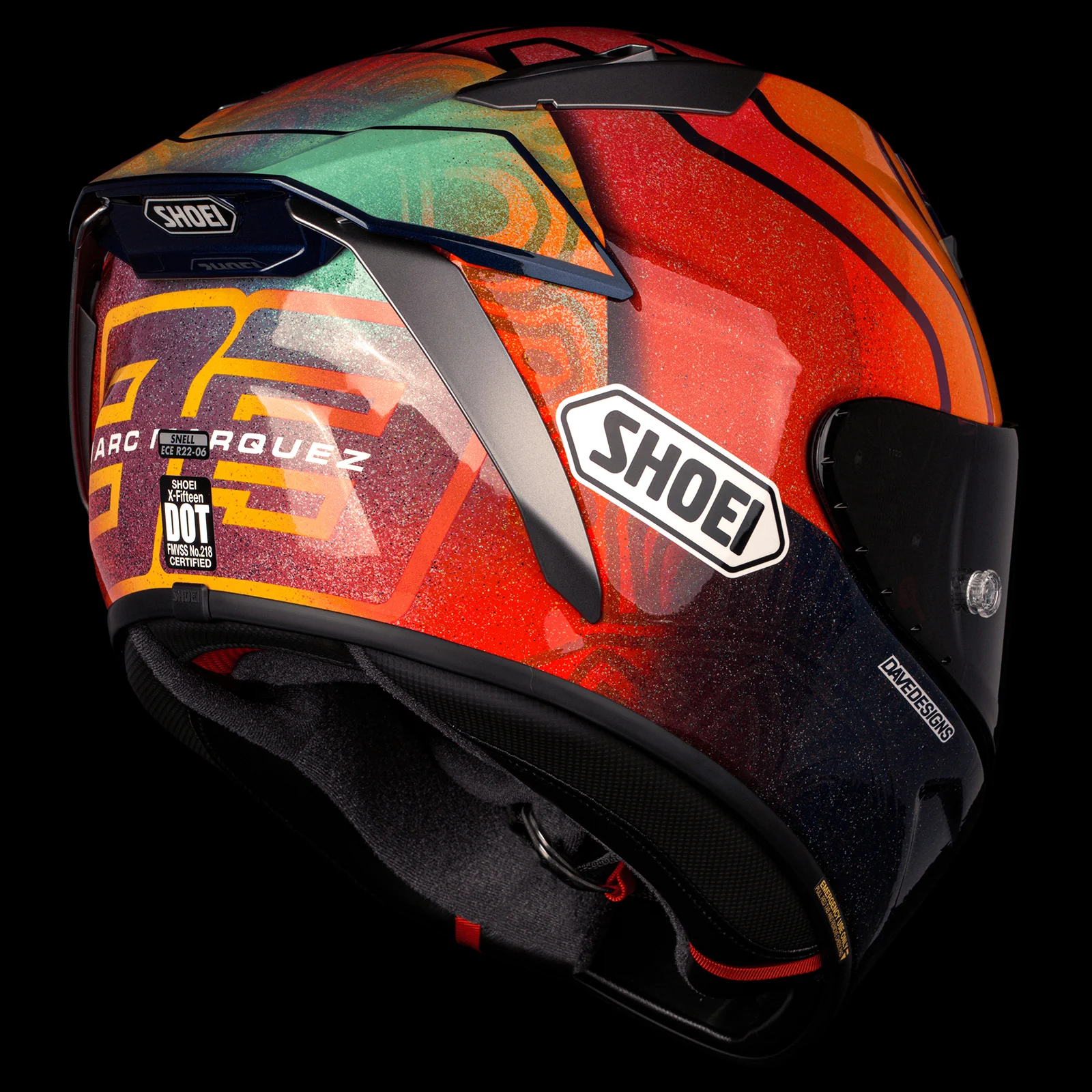 Shoei X-15 Marquez Holi Helmet - Image 10