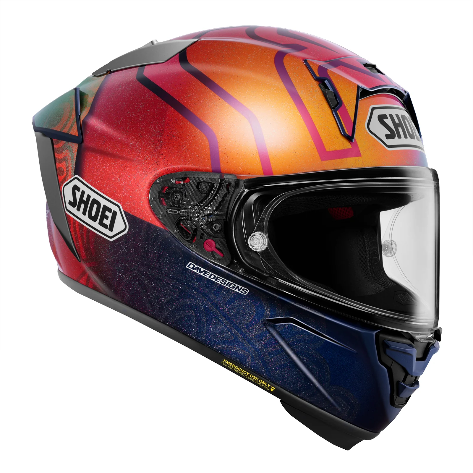 Shoei X-15 Marquez Holi Helmet - Image 3