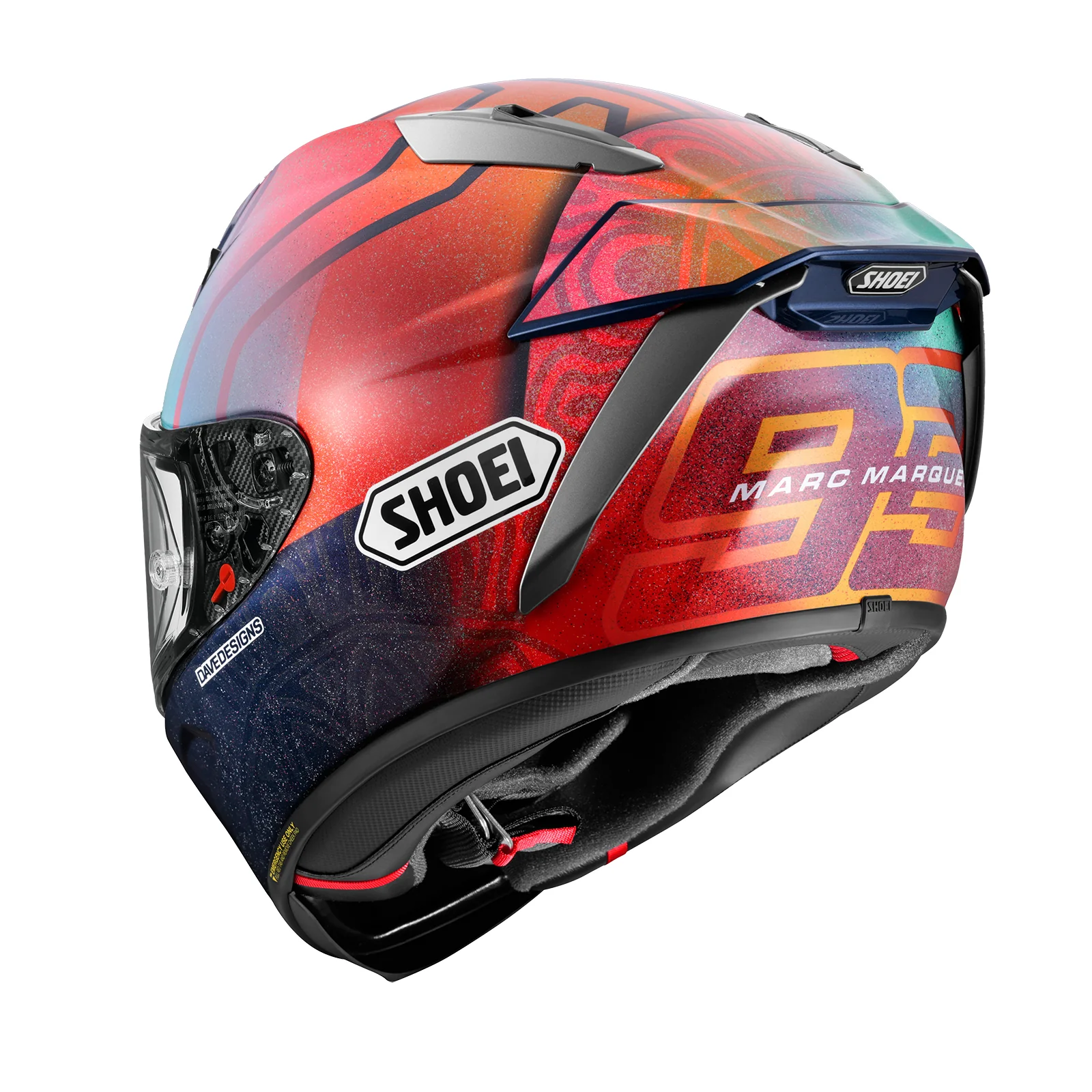 Shoei X-15 Marquez Holi Helmet - Image 4