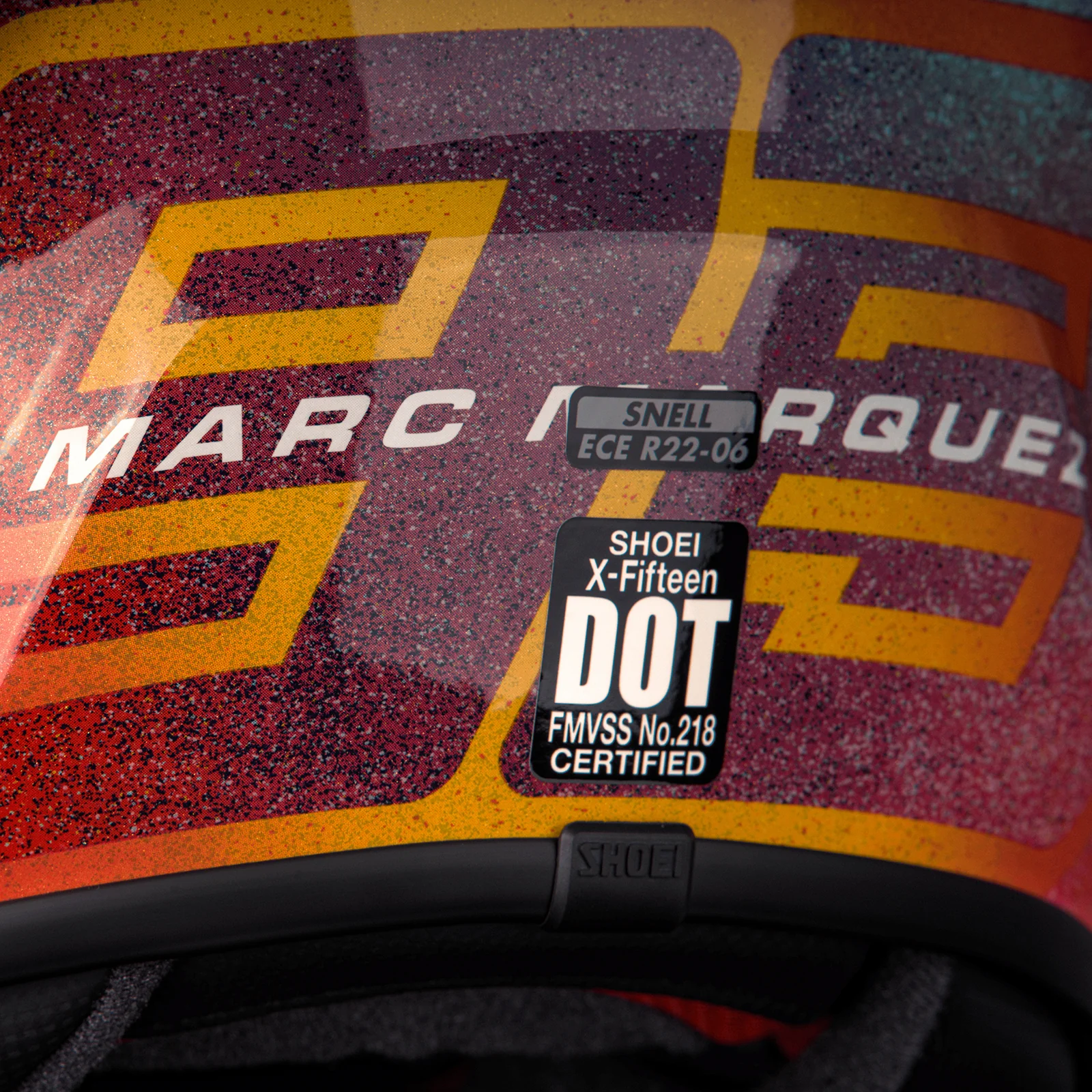 Shoei X-15 Marquez Holi Helmet - Image 9