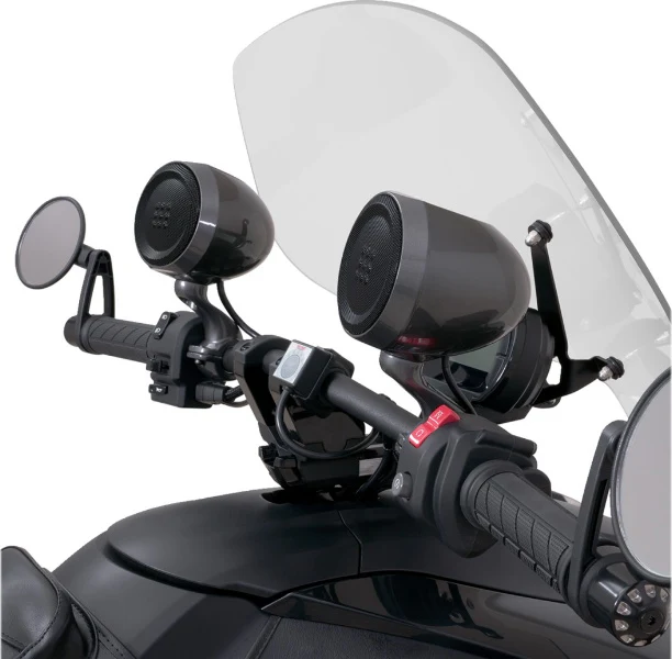 Show Chrome Perfect Storm Speakers by PowerBass for Can-am Ryker ~ 4405-0908; Black, Size One Size (BLKOS)