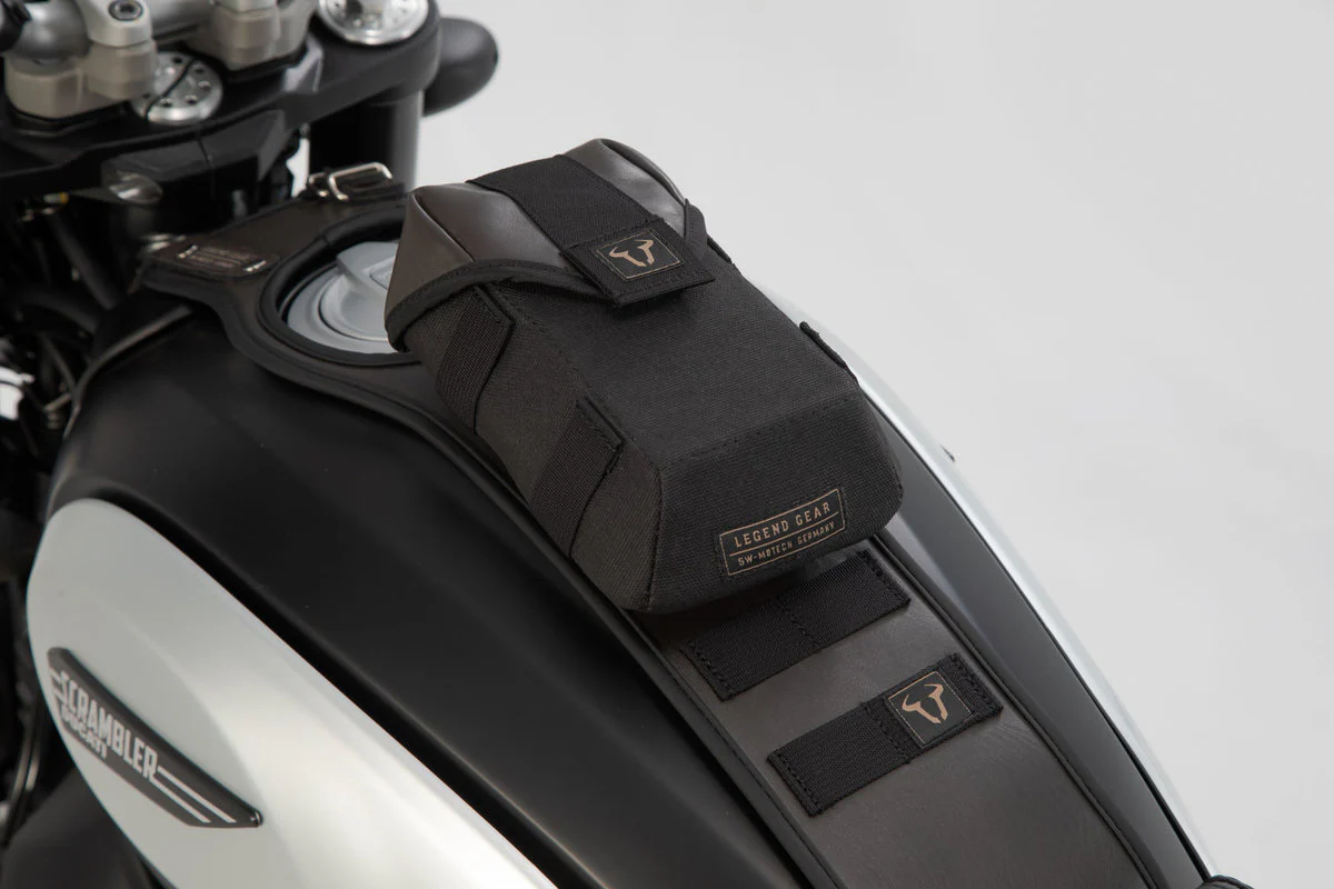 SW-Motech Legend Gear Tank Strap Set for Triumph (04-) with LA2 Accessory Bag - Image 2