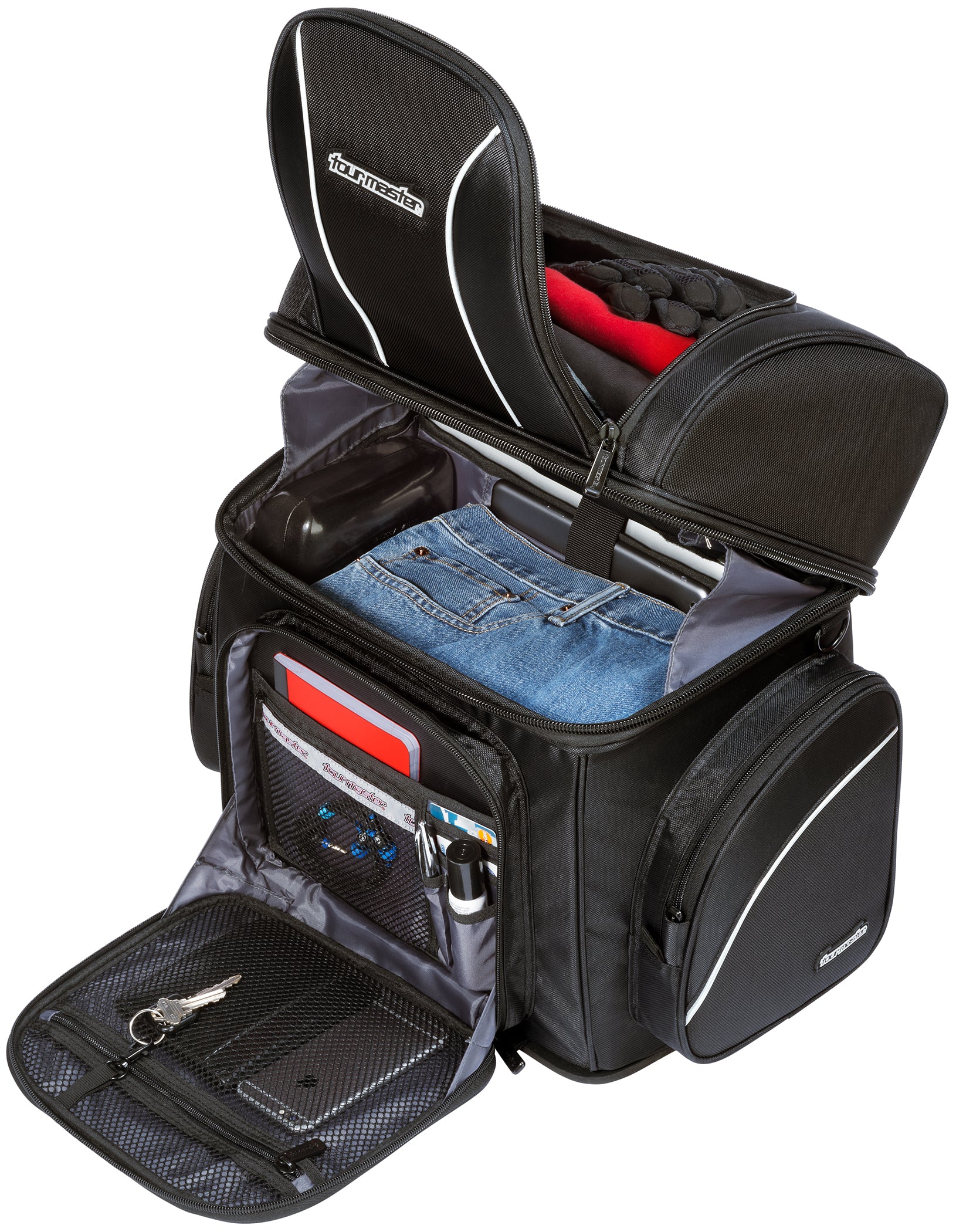 Tourmaster Nylon Cruiser 4 Large Sissybar Bag - Image 2