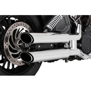 Vance and Hines Twin Slash 3" Slip-On Mufflers for Indian Scout Models - Image 3