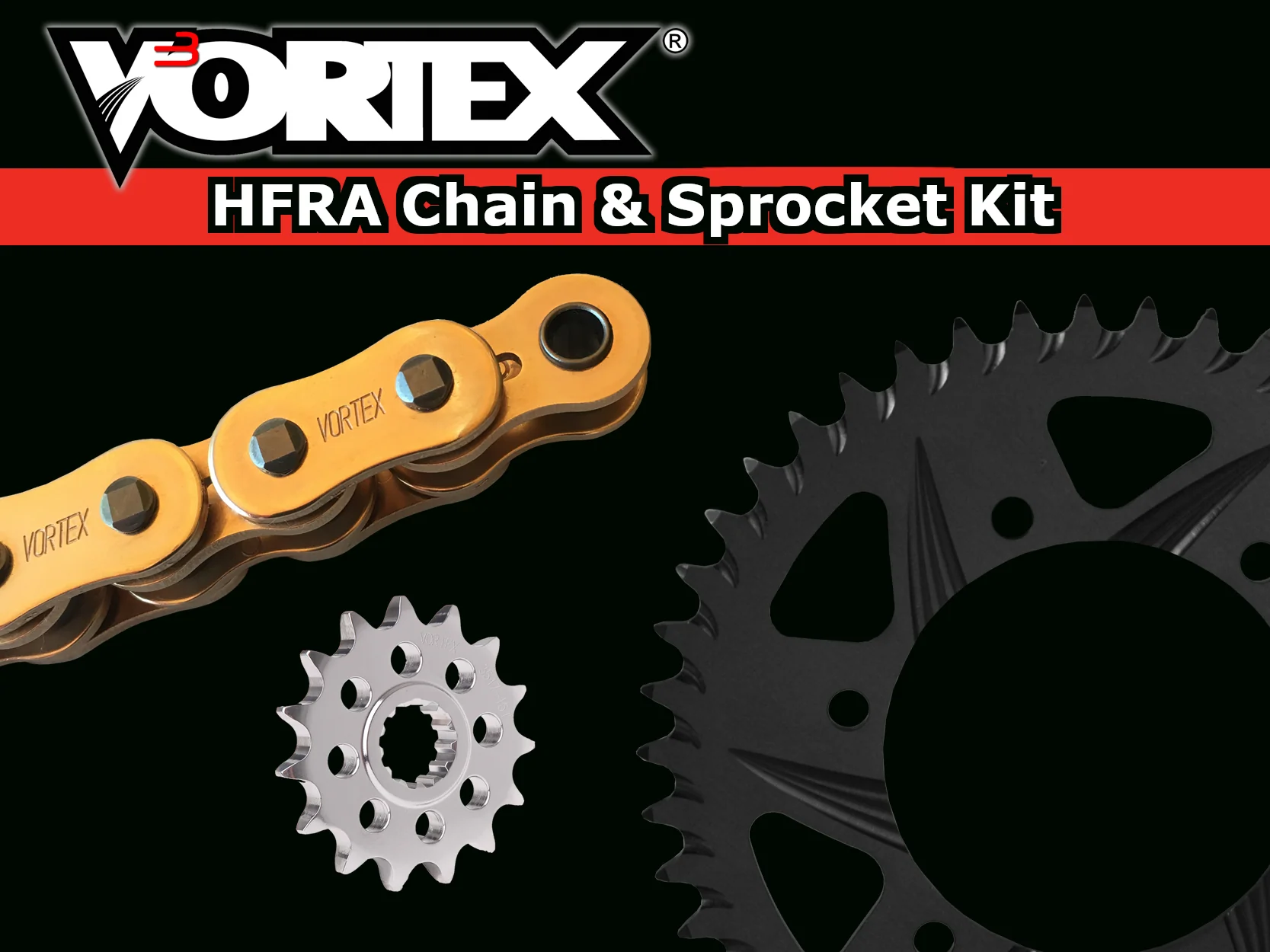 Vortex HFRA Chain and Sprocket Kit Yamaha FZ-10 / MT-10 2017-2026 - Image 2
