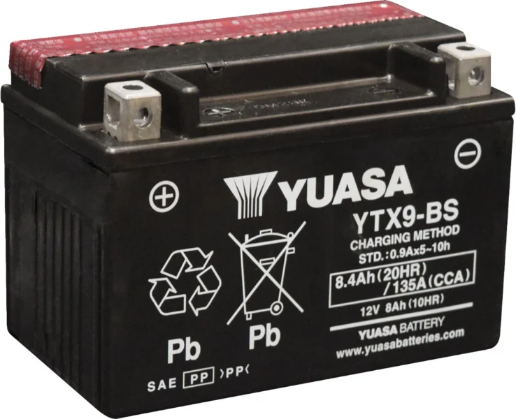 Yuasa AGM Maintenance-Free YTX9BS Battery