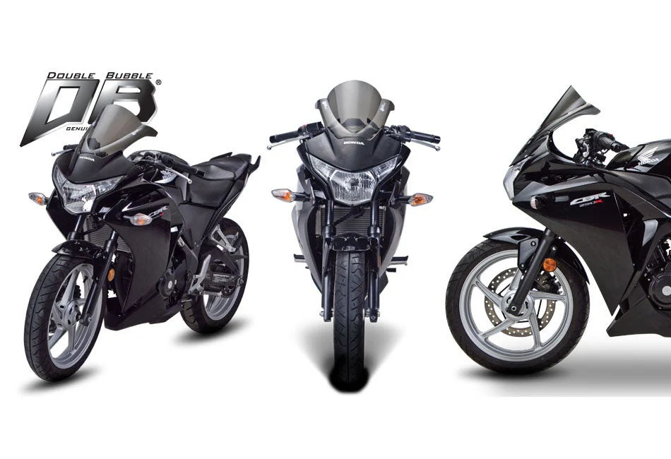 Zero Gravity Double Bubble Windscreen Honda CBR250R 2011-2013 - Image 3