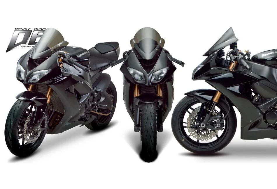 Zero Gravity Double Bubble Windscreen Kawasaki ZX6R / ZX636 / ZX10R 2008+ - Image 5